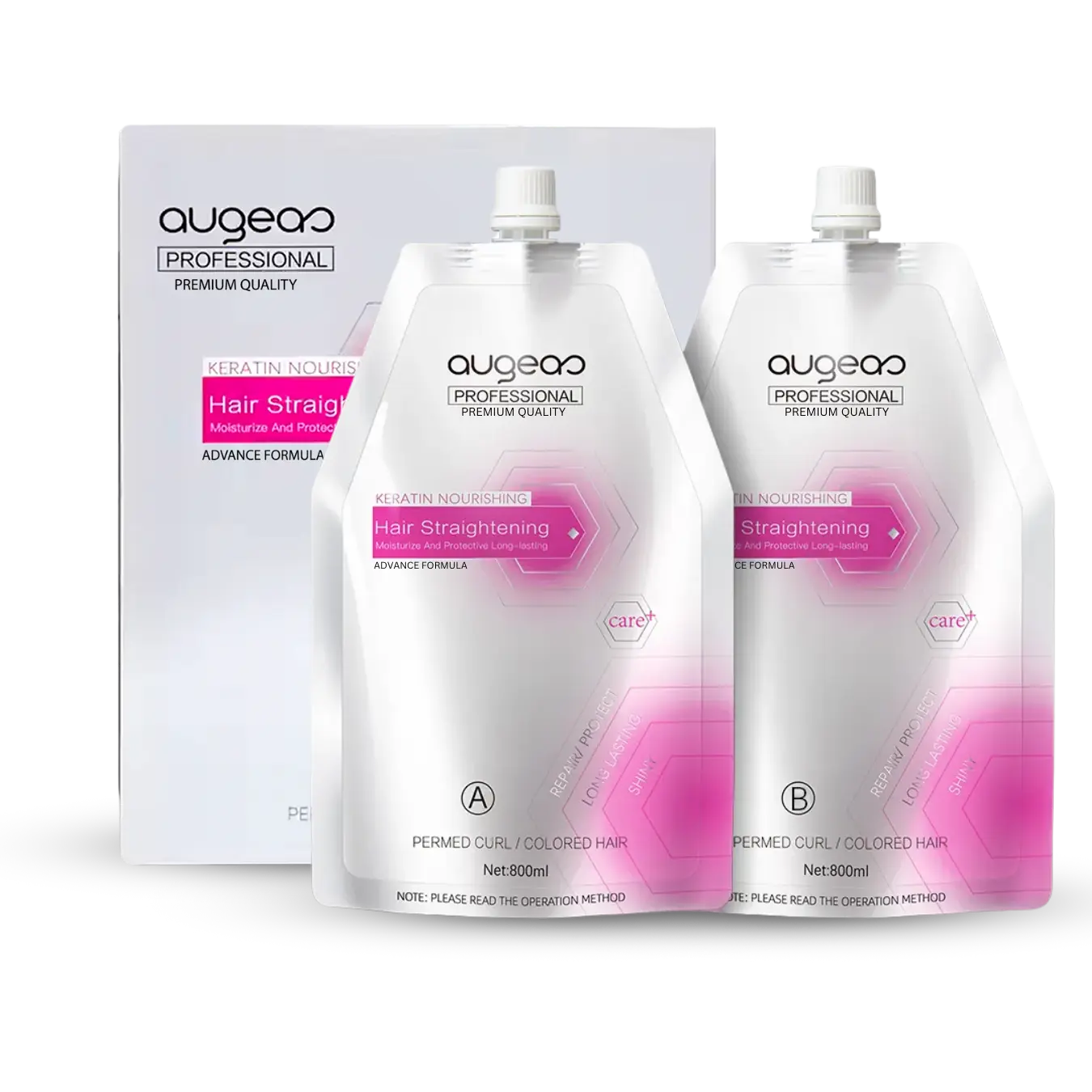 Augeas Keratin Straightening Kit 800ml