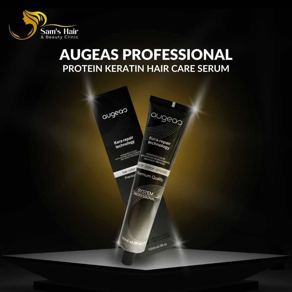 Augeas Hair Color 100ml – Low Ammonia Hair Dye with Kera Repair Technology